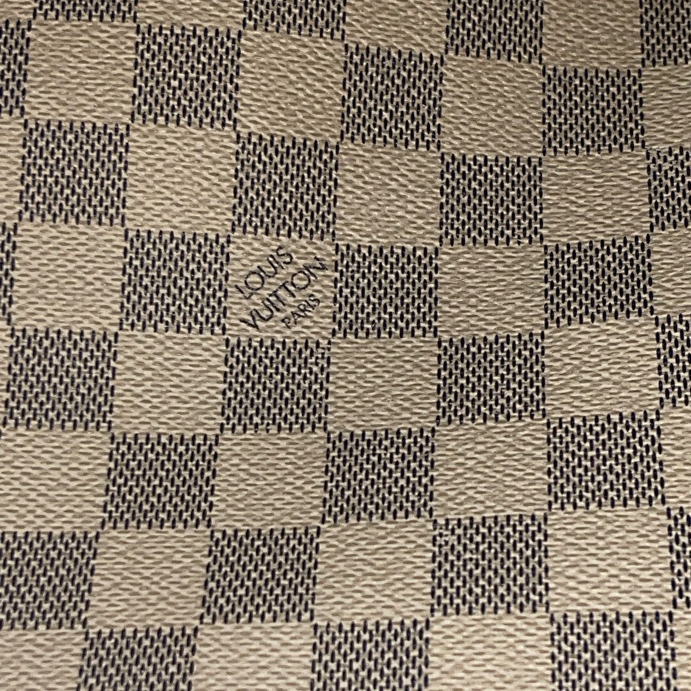 Lv Damier azur mm neverfull bag 12.6x11.4x8 - Picture 10 of 15